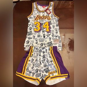 Lakers O'neal Doodle Swingman Mitchell & Ness Hardwood Classics Set